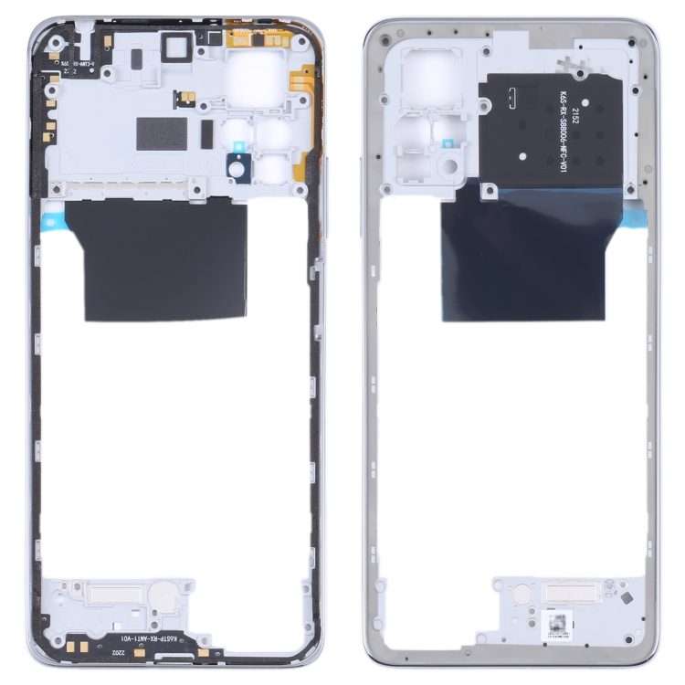 Original Middle Frame Bezel Plate for Xiaomi Redmi Note 11 Pro 4G 2201116TG 2201116TI(Silver)