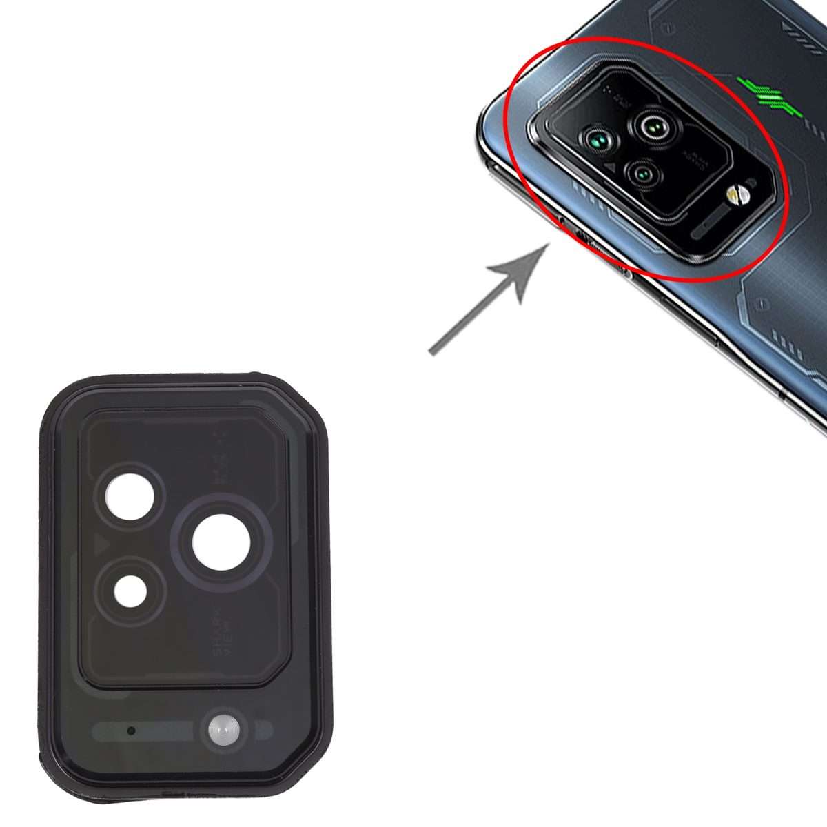 For Xiaomi Black Shark 5 Pro / Black Shark 5 Camera Lens Cover