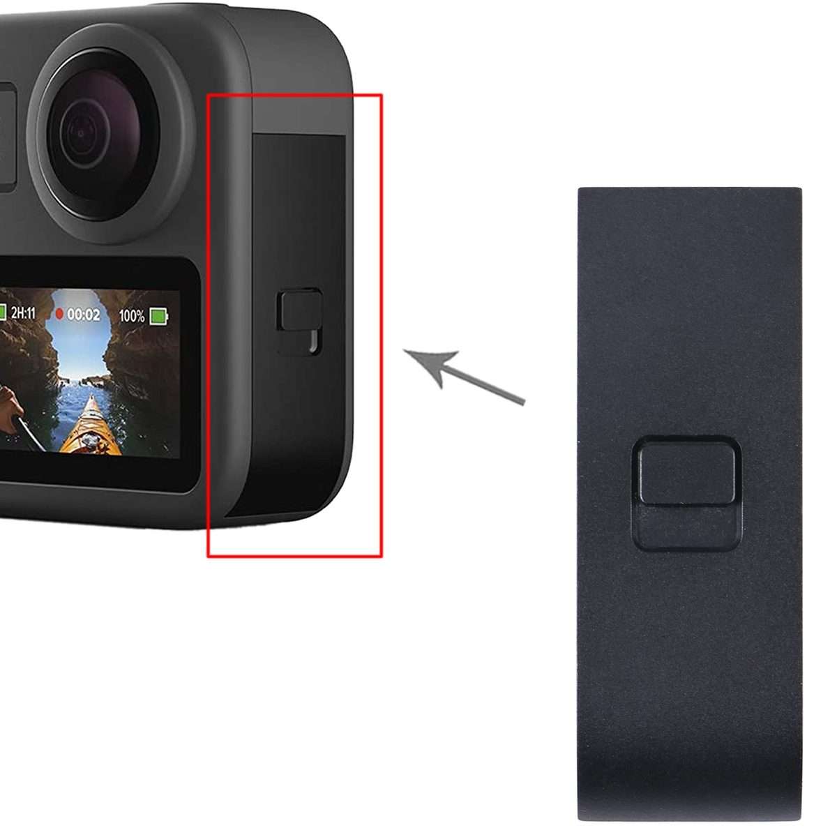 For GoPro Max Original Metal Side Cover