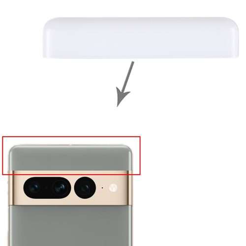 For Google Pixel 7 Pro Original Front Upper Top Back Cover (White)