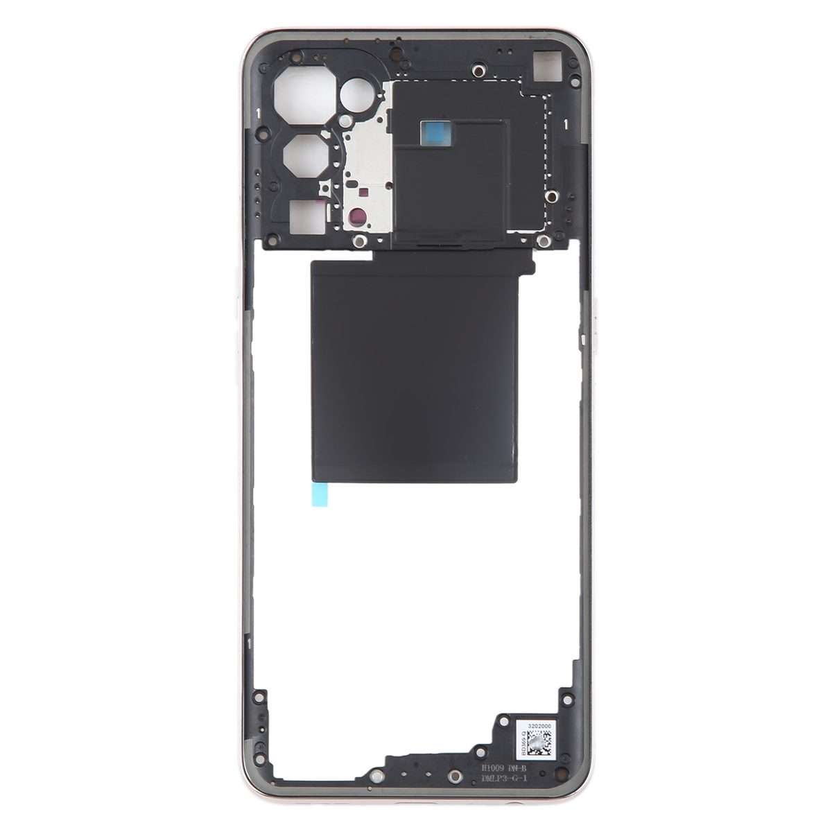For OPPO Reno5 5G Original Middle Frame Bezel Plate (Gold)
