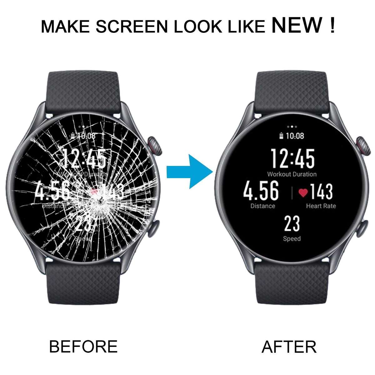 For Amazfit GTR 3 Pro Original LCD Screen with Digitizer Full Assembly