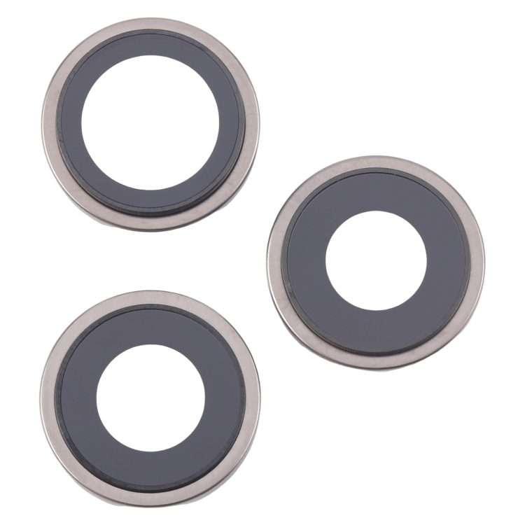 For iPhone 16 Pro 3pcs/Set Camera Lens Cover (Titanium Color)