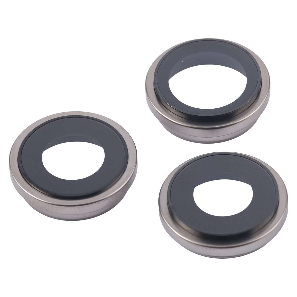 For iPhone 16 Pro 3pcs/Set Camera Lens Cover (Titanium Color)