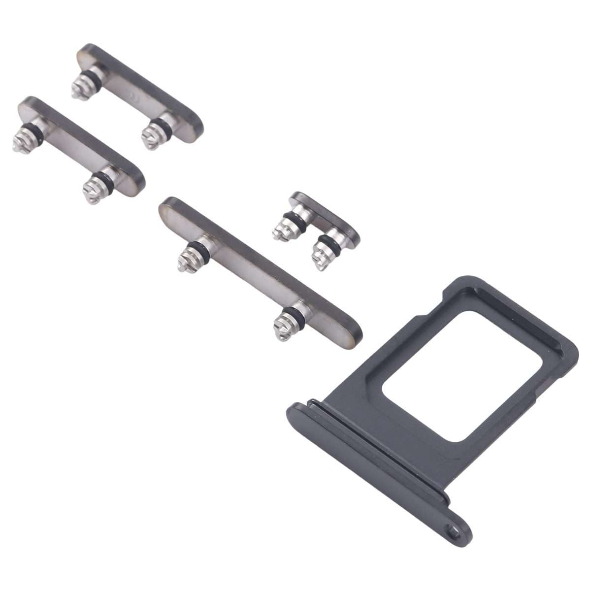 For iPhone 16 Pro Original SIM Card Tray + SIM Card Tray + Side Keys (Black)