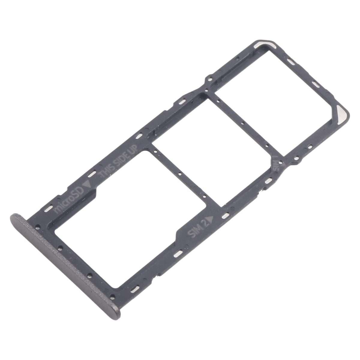 For Nokia C32 Original SIM Card Tray + SIM Card Tray + Micro SD Card Tray (Black)