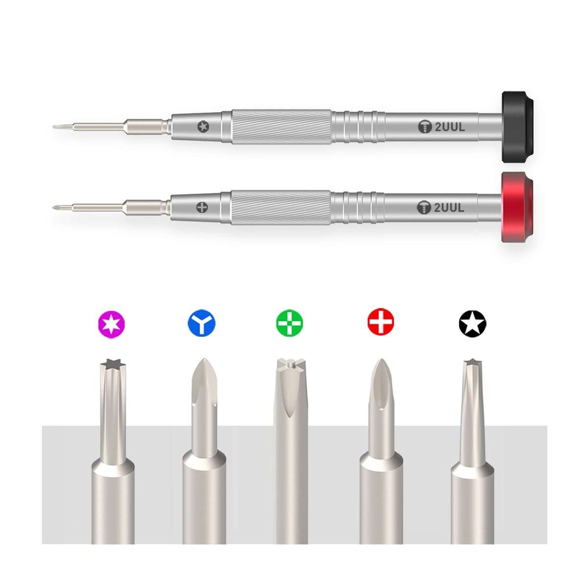 2UUL Colorful Flyshaft Screwdriver Set