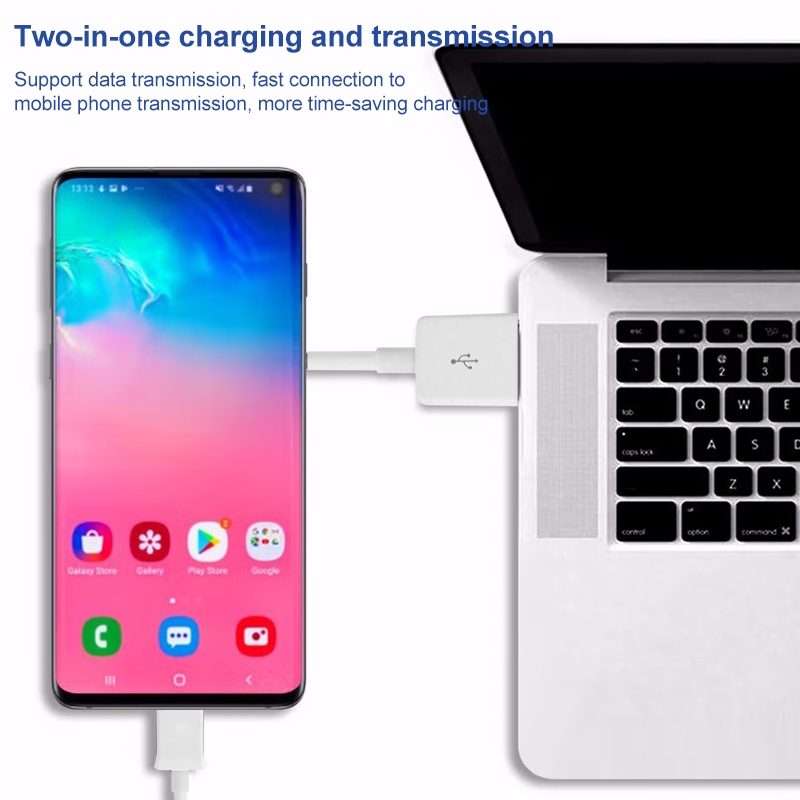 Micro USB Data Sync Charger Cable, Cable Length: 1m(White)
