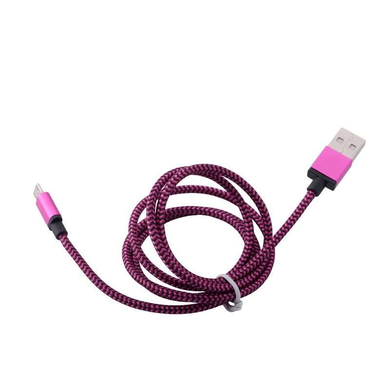 1m Woven Style Micro USB to USB 2.0 Data / Charger Cable
