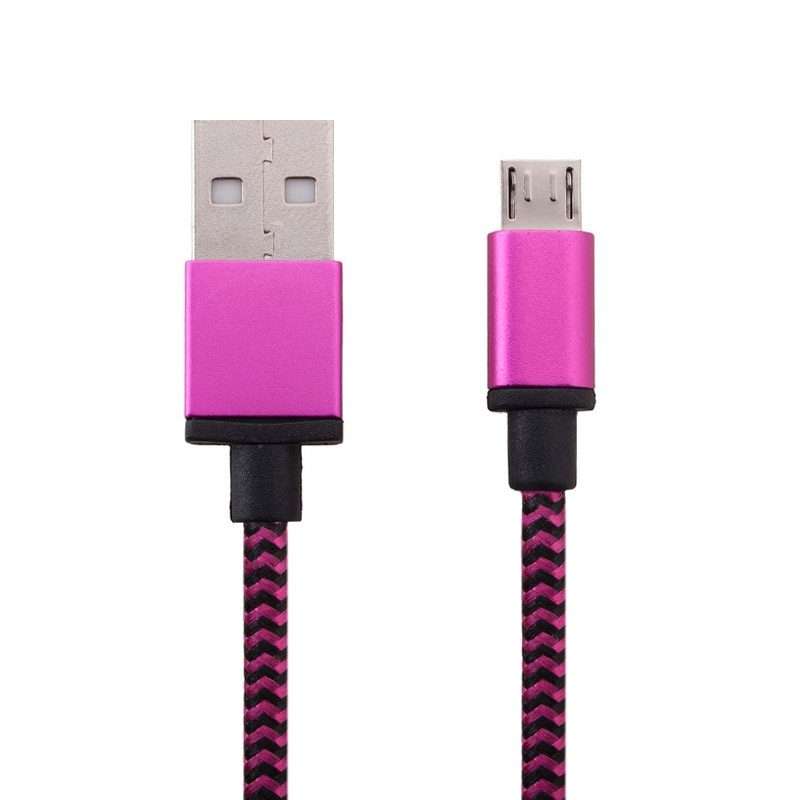 1m Woven Style Micro USB to USB 2.0 Data / Charger Cable