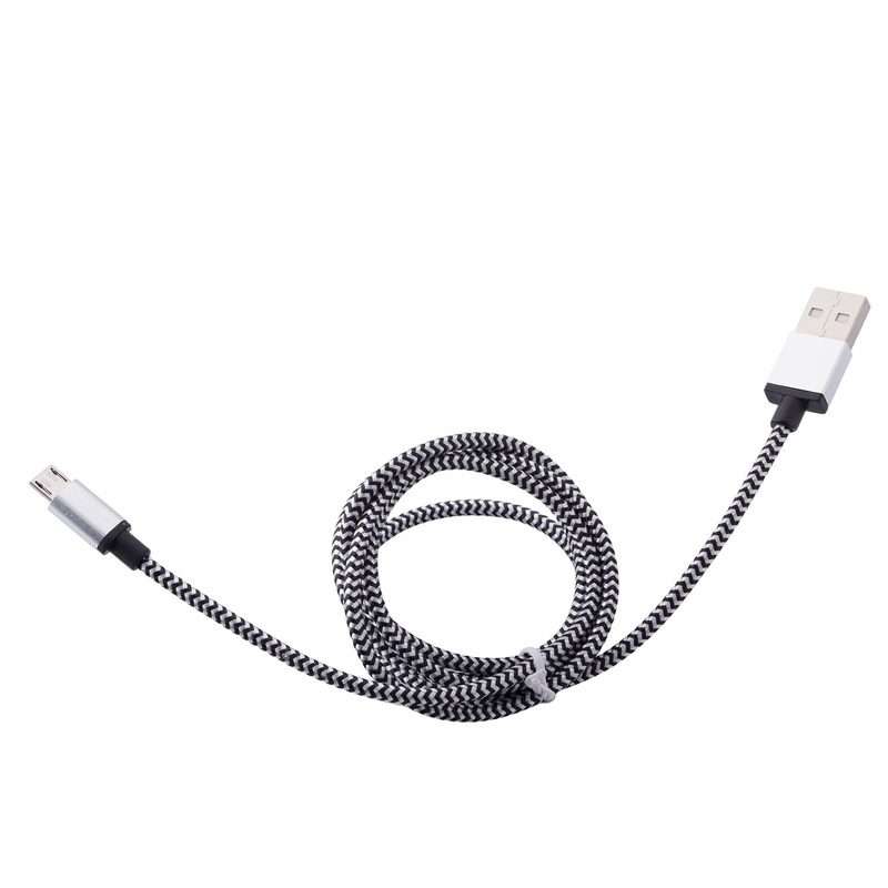 1m Woven Style Micro USB to USB 2.0 Data / Charger Cable