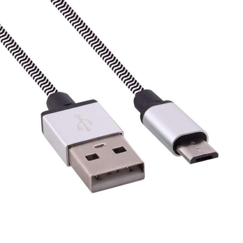 1m Woven Style Micro USB to USB 2.0 Data / Charger Cable