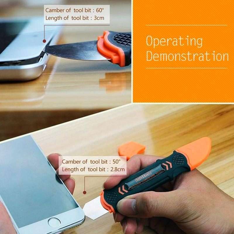 JAKEMY JM-OP12 Flexible Double-end Metal Opening Prying Tool for Samsung / iPhone / iPad / Laptop