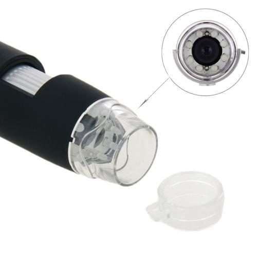 1.3 Mega Pixels 500X USB 2.0 Digital Microscope with 8 LED(Black)