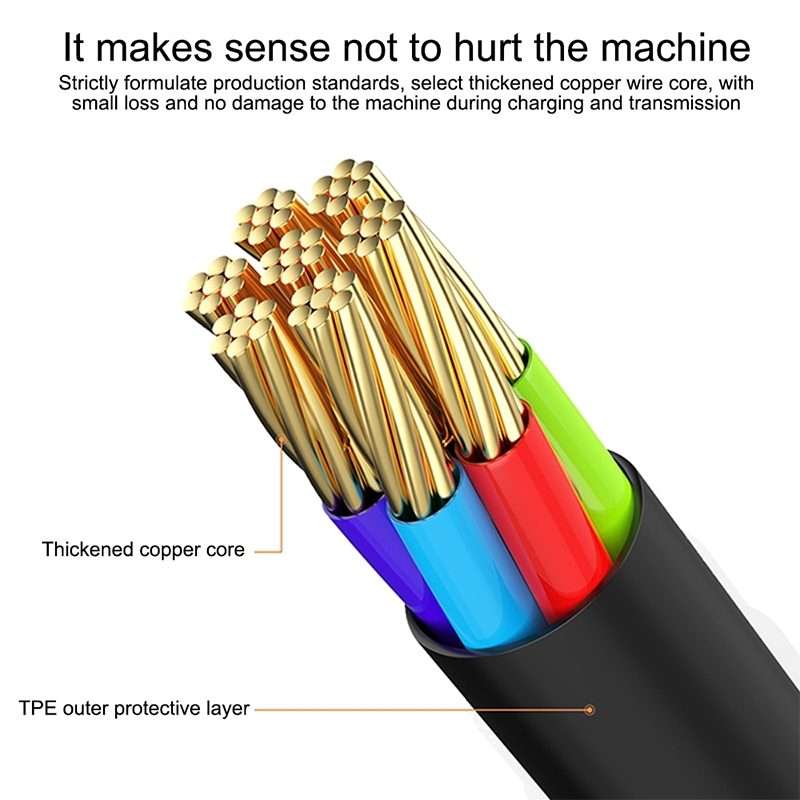 Micro USB Data Sync Charger Coiled Cable, Length: 27.5cm (can be extended up to 100cm)(Black)