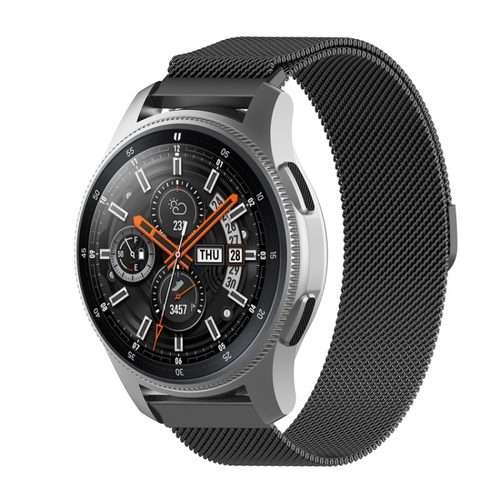 18mm Milan Stainless Steel Mesh Watch Band(Black)