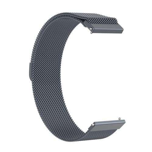 18mm Milan Stainless Steel Mesh Watch Band(Gray)
