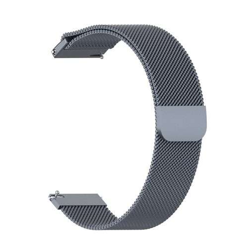 18mm Milan Stainless Steel Mesh Watch Band(Gray)