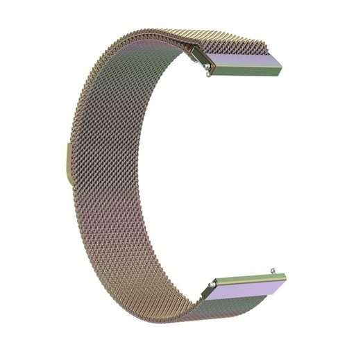 18mm Milan Stainless Steel Mesh Watch Band(Colorful)