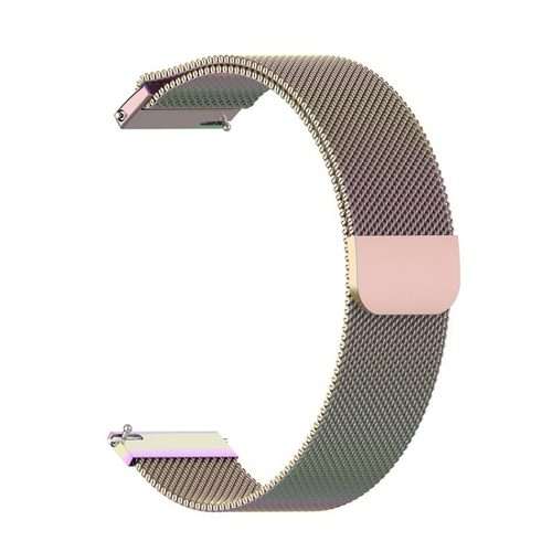 18mm Milan Stainless Steel Mesh Watch Band(Colorful)