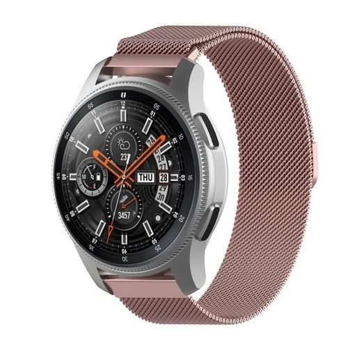 18mm Milan Stainless Steel Mesh Watch Band(Pink)