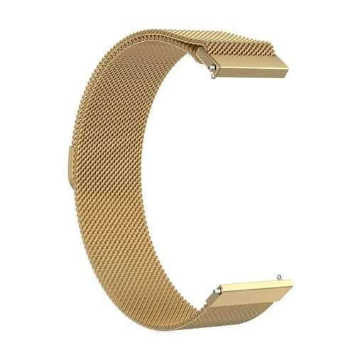 18mm Milan Stainless Steel Mesh Watch Band(Gold)