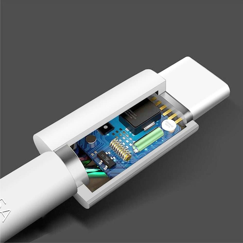 5A USB to USB-C / Type-C Flash Charging Data Cable, Cable Length: 2m