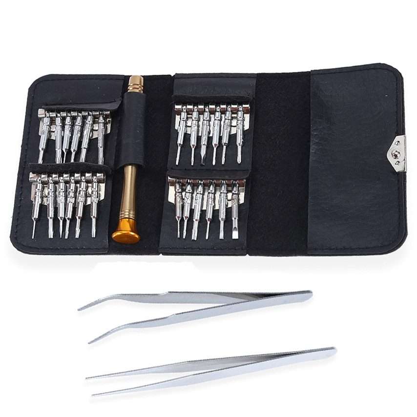 27 in 1 Magnetic Suction Portable Wallet Type Screw Driver Set Mobile Phone Tablet Maintenance Too