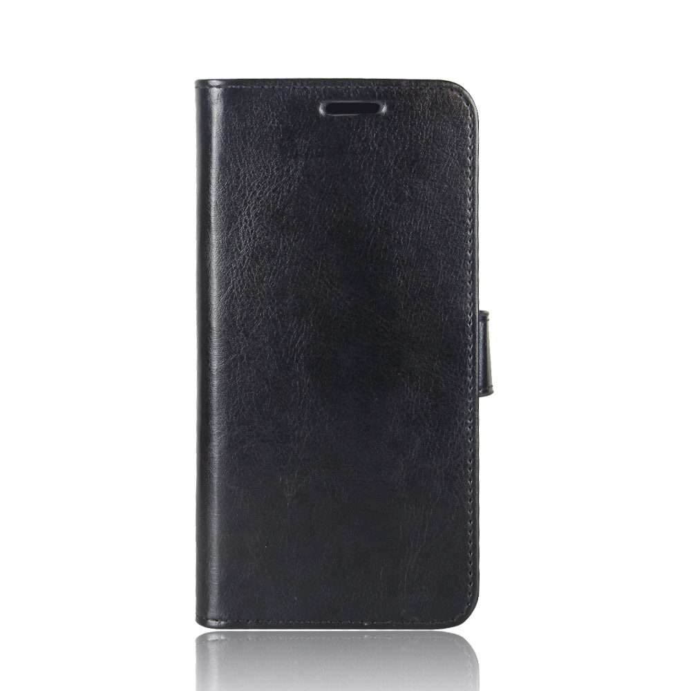 For TCL 10 Pro R64 Texture Single Horizontal Flip Protective Case with Holder & Card S ... (Black)