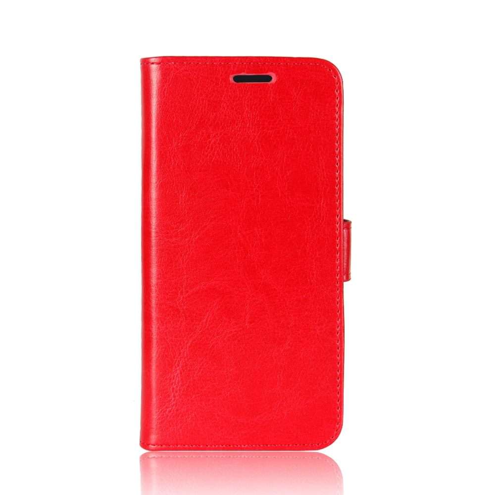 For TCL 10 Pro R64 Texture Single Horizontal Flip Protective Case with Holder & Card Slo ... (Red)