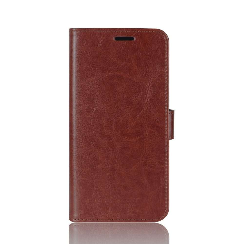 For TCL 10 Pro R64 Texture Single Horizontal Flip Protective Case with Holder & Card S ... (Brown)