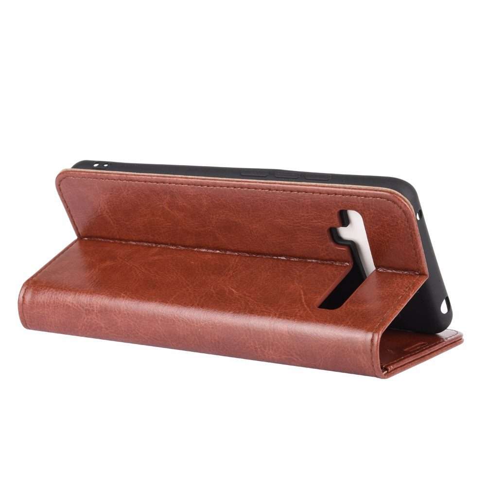 For TCL 10 Pro R64 Texture Single Horizontal Flip Protective Case with Holder & Card S ... (Brown)
