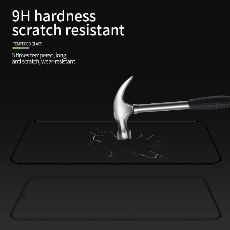 For iPhone 12 Pro Max MOFI 9H 2.5D Full Screen Tempered Glass Film(Black)