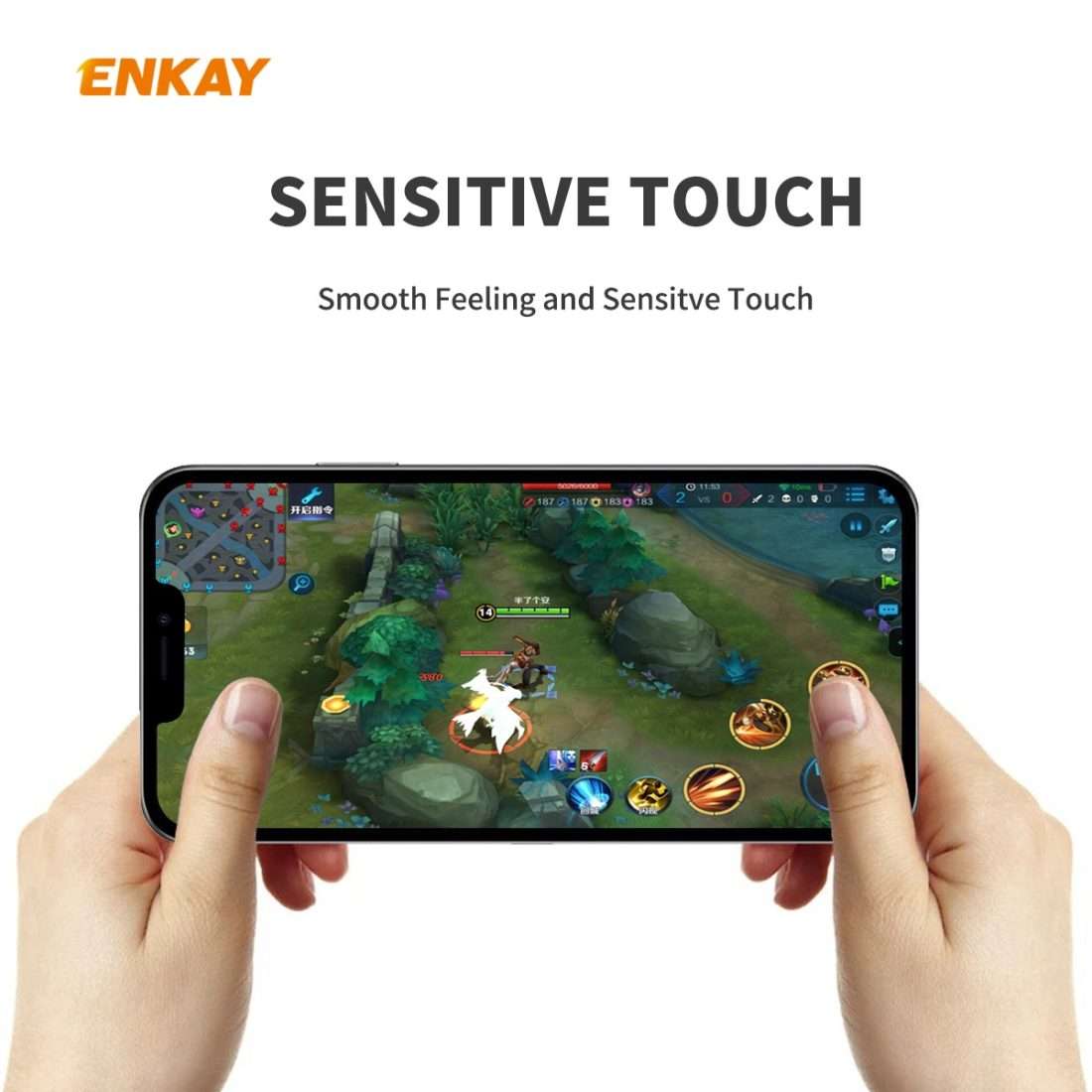 For iPhone 12 / 12 Pro 10pcs ENKAY Hat-Prince 0.26mm 9H 2.5D Curved Edge Explosion-proof Tempered