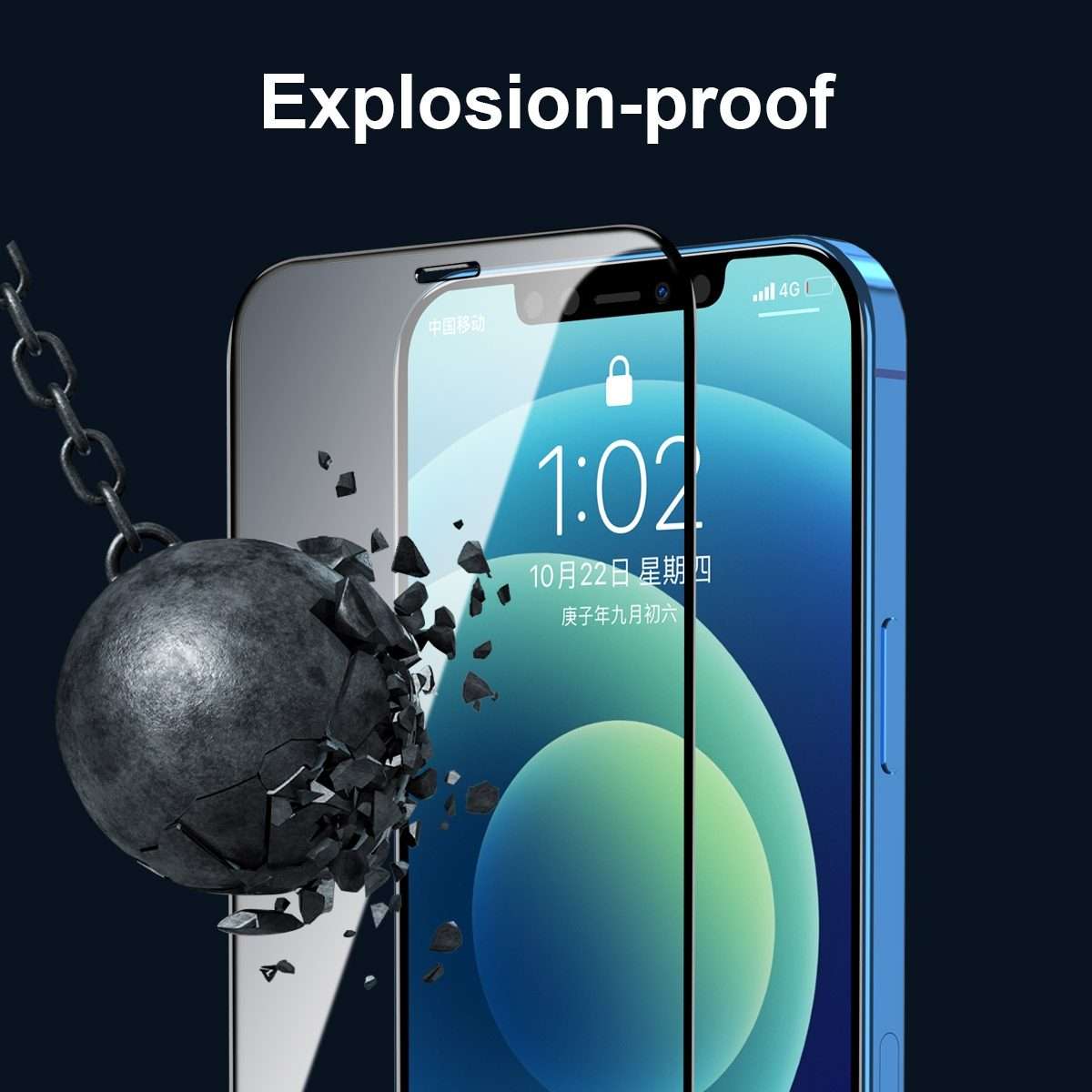 For iPhone 12 Pro Max 5pcs ENKAY Hat-Prince Full Glue 0.26mm 9H 2.5D Tempered Glass Full Coverage