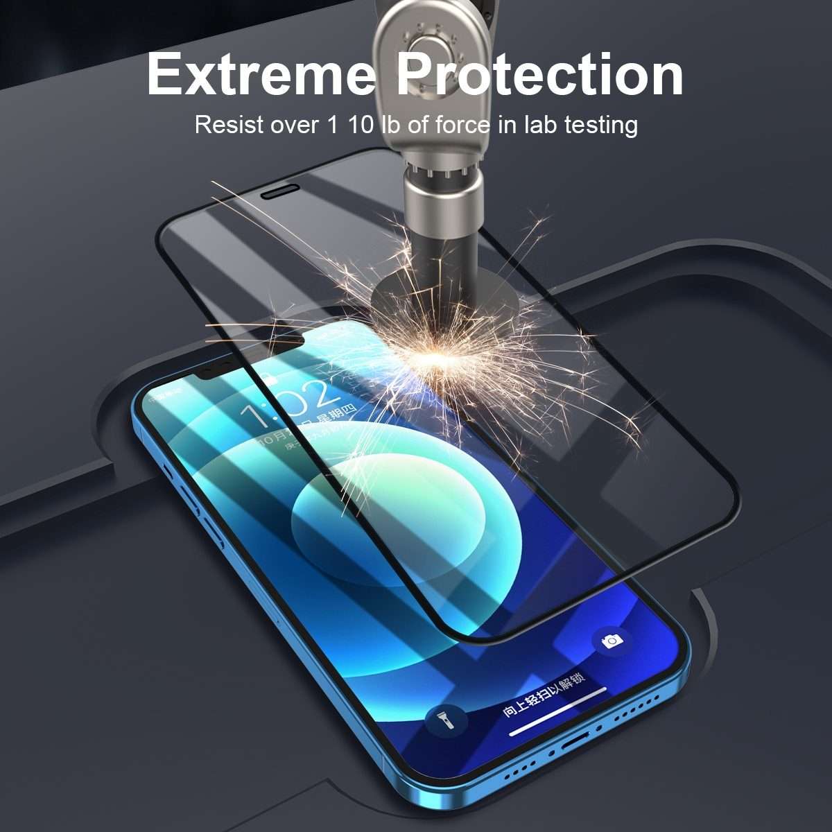 For iPhone 12 Pro Max 5pcs ENKAY Hat-Prince Full Glue 0.26mm 9H 2.5D Tempered Glass Full Coverage