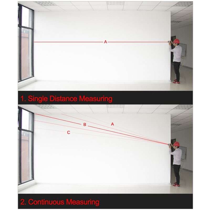 SNDWAY SW-T10S Laser Digital Mini Rangefinder Laser Ruler