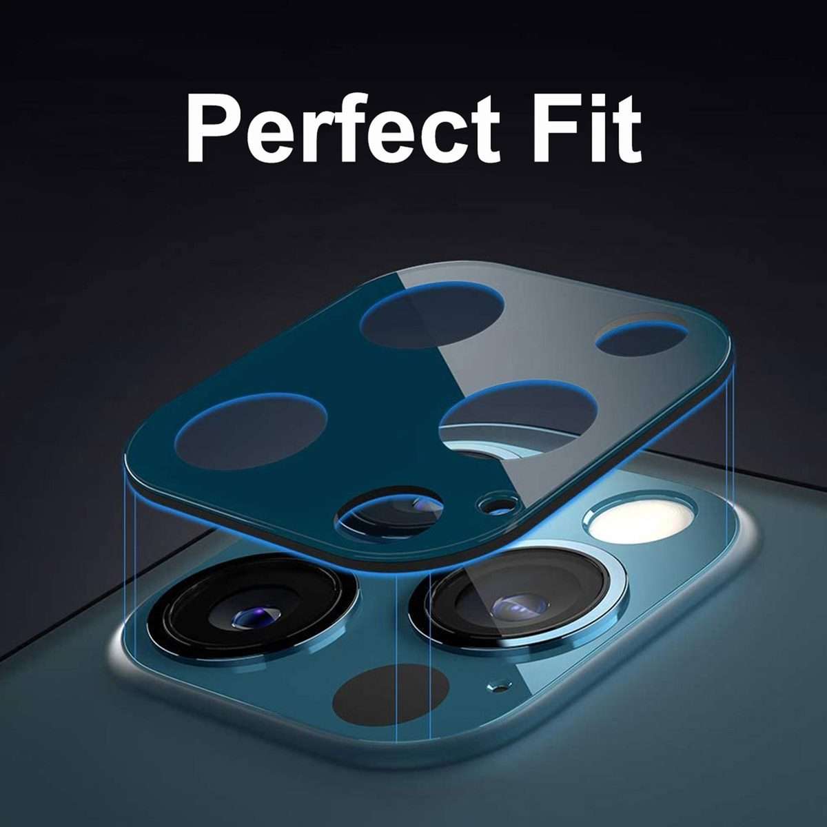 For iPhone 12 Pro Max ENKAY Hat-Prince 9H Rear Camera Lens Tempered Glass Film Full Coverage Prote
