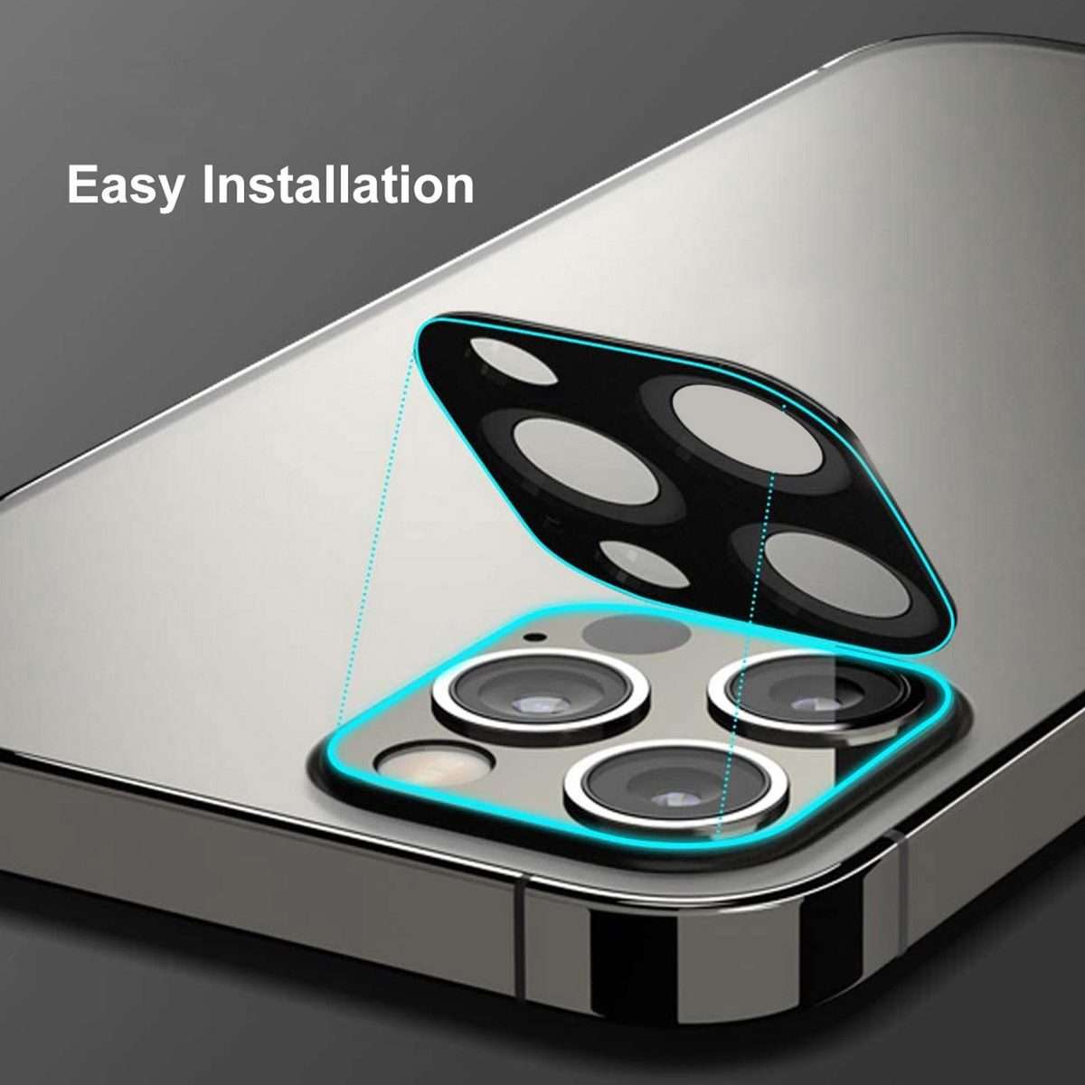For iPhone 12 Pro Max ENKAY Hat-Prince 9H Rear Camera Lens Tempered Glass Film Full Coverage Prote