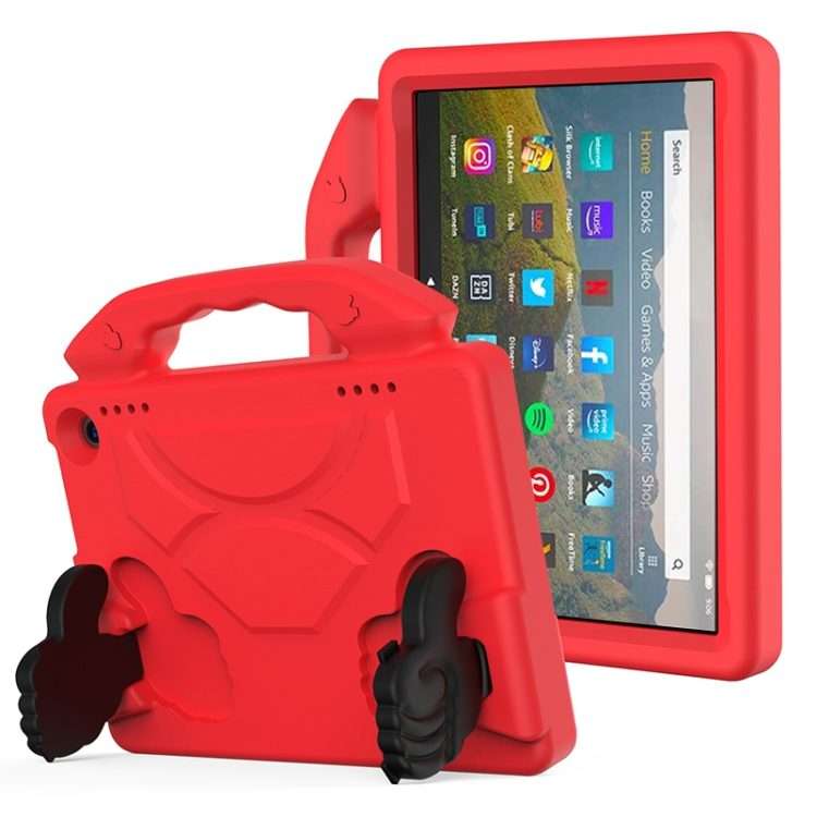 For Amazon Kindle Fire HD8 Plus (2020) EVA Material Children Flat Anti Falling Cover Pro ... (Red)