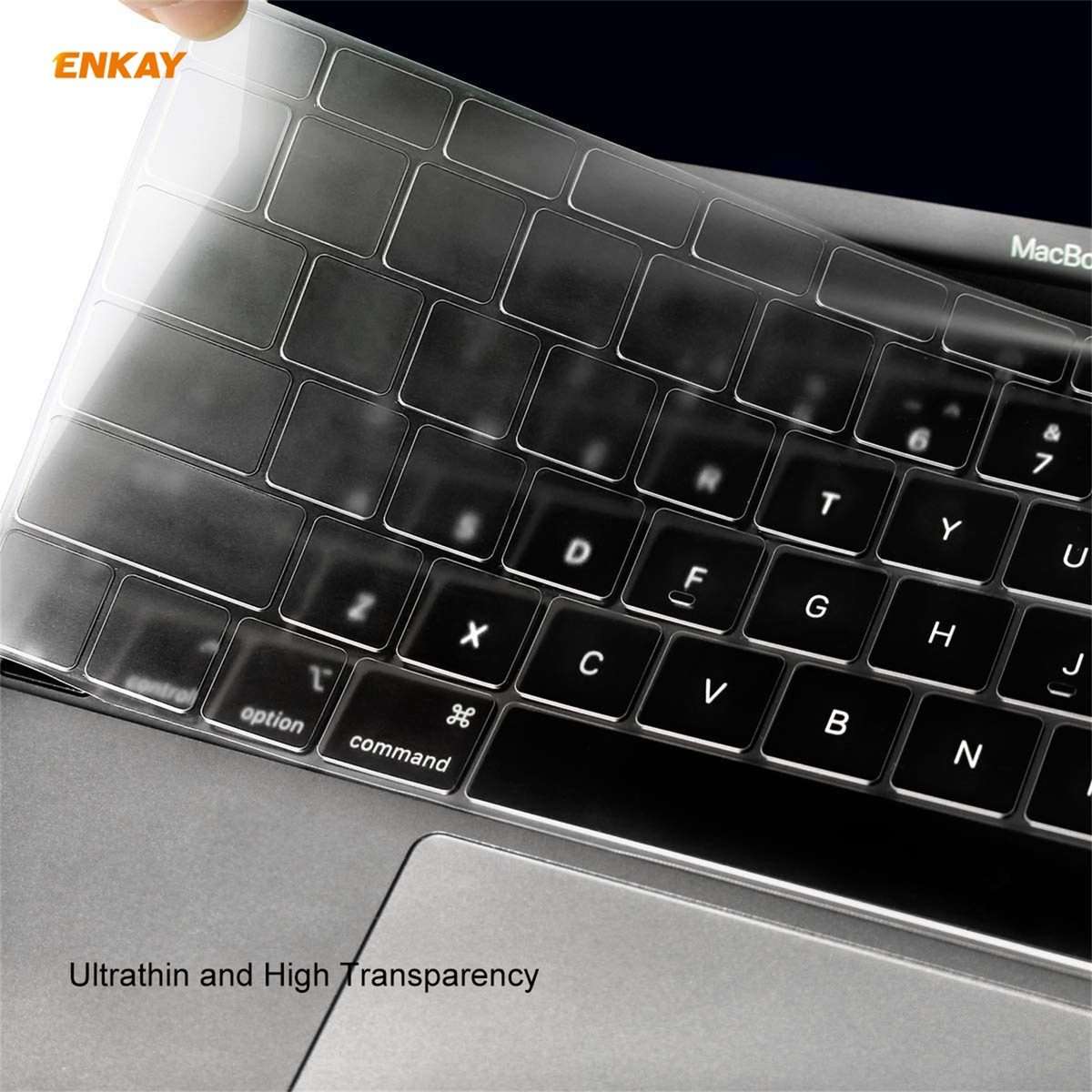 ENKAY 3 in 1 Matte Laptop Protective Case + US Version TPU Keyboard Film + Anti-d ... (Light Blue)