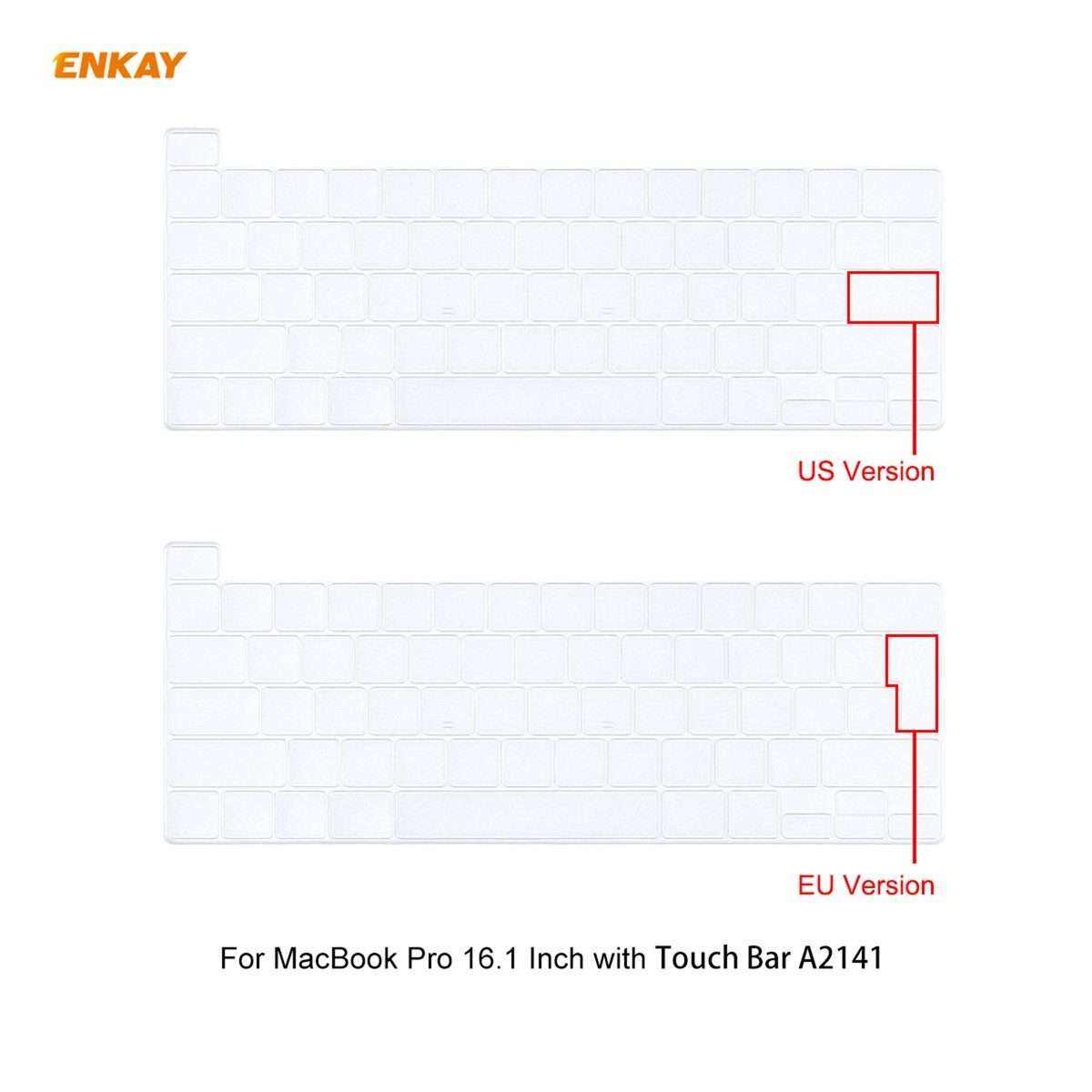 ENKAY 3 in 1 Matte Laptop Protective Case + US Version TPU Keyboard Film + Anti-d ... (Light Blue)