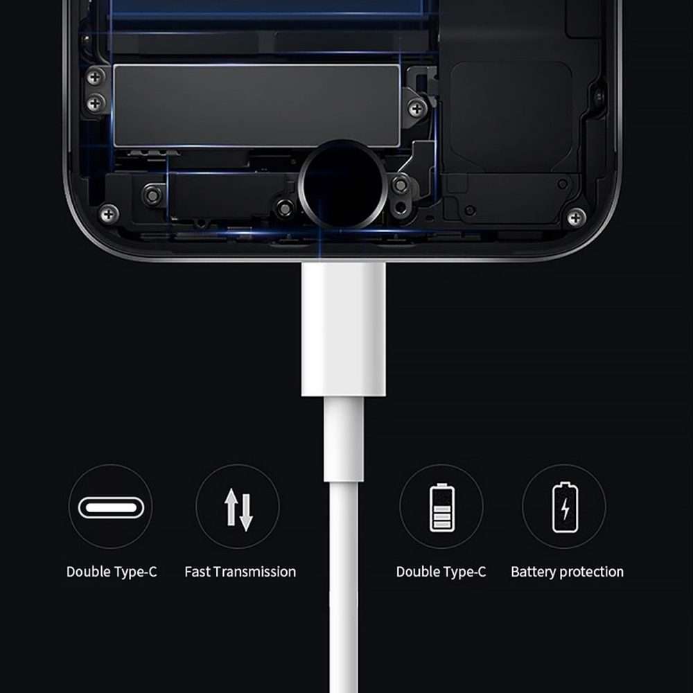 XJ-50 PD 120W 5A USB-C / Type-C to USB-C / Type-C Fast Charging Data Cable, Cable Length: 2m