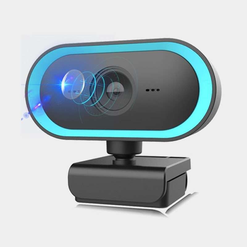 C11 2K Picture Quality HD Without Distortion 360 Degrees Rotate Built-in Microphone Sou ... (Blue)