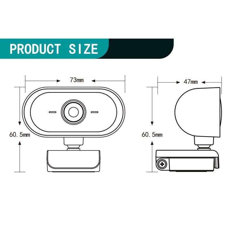C11 2K Picture Quality HD Without Distortion 360 Degrees Rotate Built-in Microphone Sou ... (Blue)