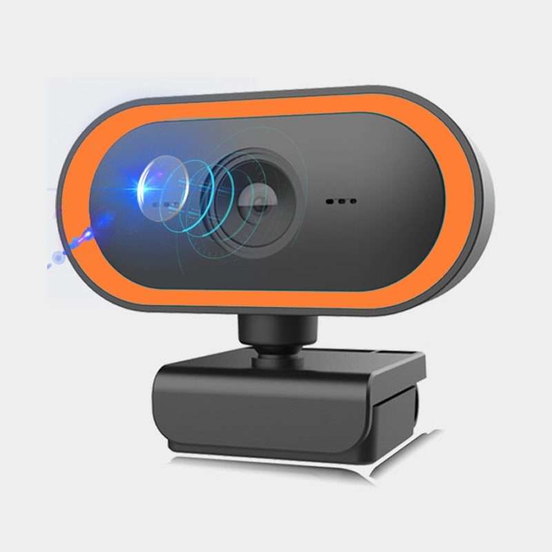 C11 2K Picture Quality HD Without Distortion 360 Degrees Rotate Built-in Microphone S ... (Orange)