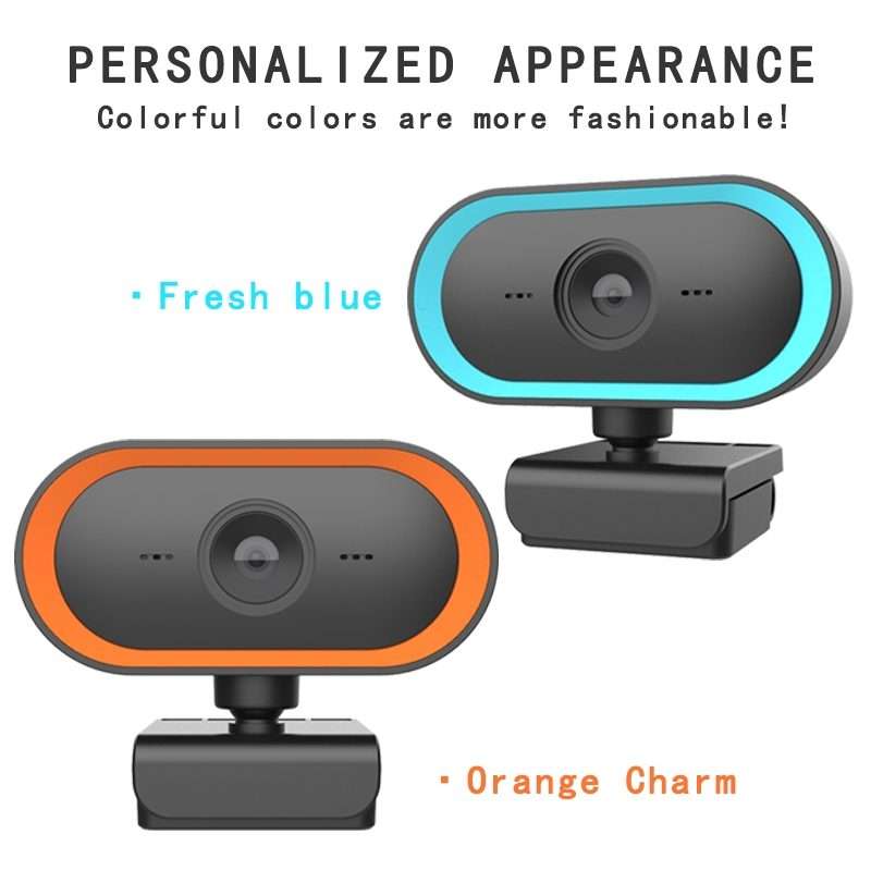 C11 2K Picture Quality HD Without Distortion 360 Degrees Rotate Built-in Microphone S ... (Orange)