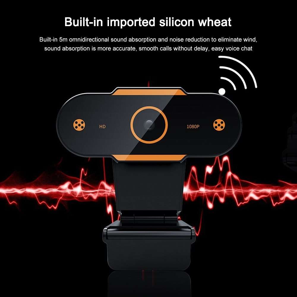 312 1080P HD USB 2.0 PC Desktop Camera Webcam with Mic, Cable Length: about 1.3m, Configuration:An