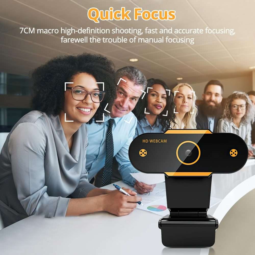 312 1080P HD USB 2.0 PC Desktop Camera Webcam with Mic, Cable Length: about 1.3m, Configuration:An