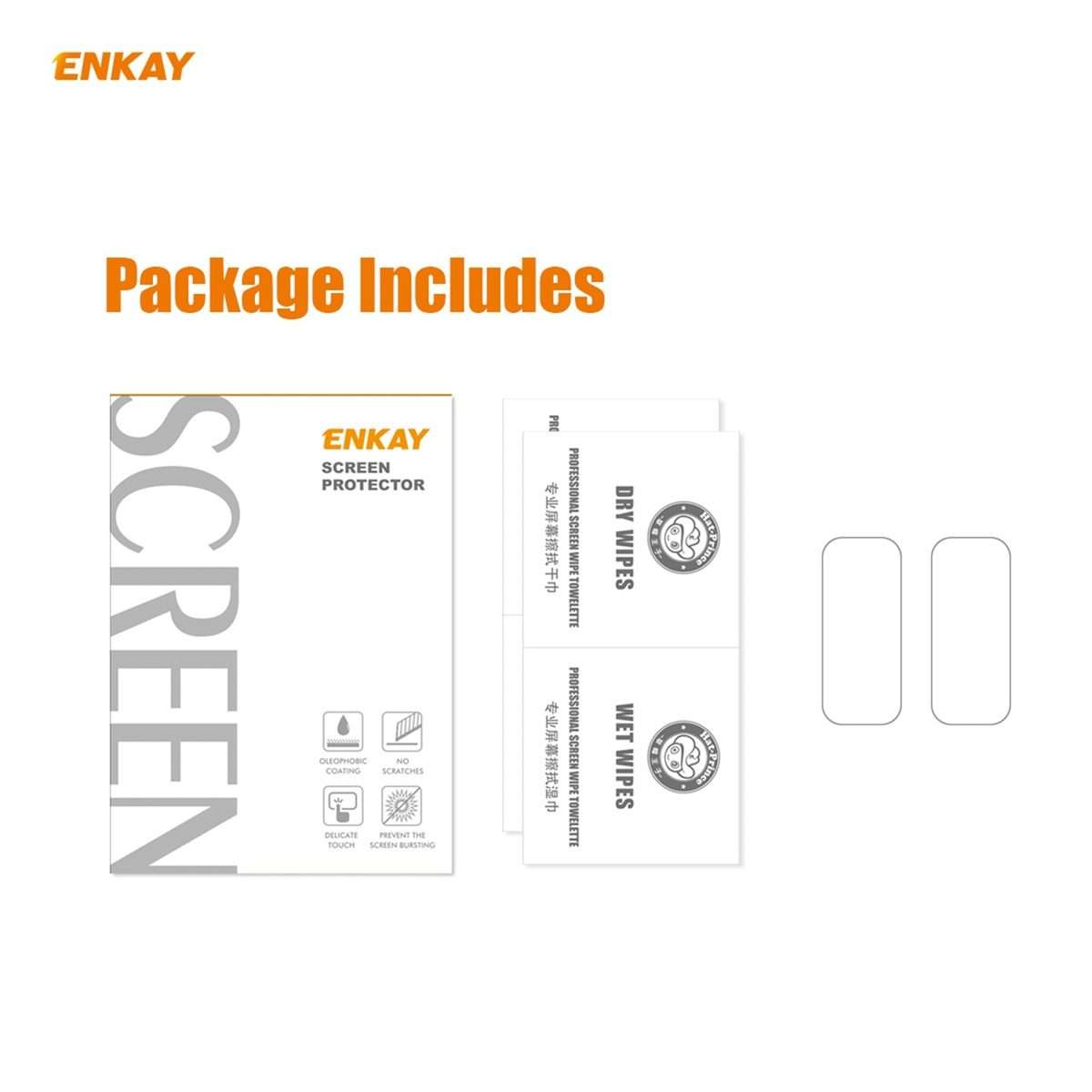 For Redmi Note 10 Pro / Note 10 Pro Max 2 PCS Hat-Prince ENKAY 0.2mm 9H 2.15D Round Edge Rear Came